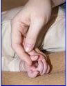Single Mom Holding Touching Baby's Hand